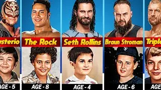 WWE Wrestlers Young Vs Childhood