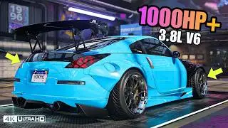 1000HP NISSAN 350Z Twin Turbo Widebody BEAST in NFS Heat | Max Build & Customization | 4K