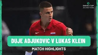 Duje Ajdukovic v Lukas Klein | Croatia v Slovakia | 2025 Davis Cup Qualifiers Match Highlights