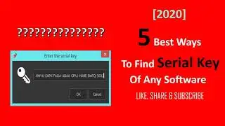 #JAIPUR,#TECH,#SOFTWARE,#WEBSITES 5 Best Ways To Find Serial Key Of Any Software | [Updated 2020]