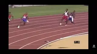 Michael Johnson breaks wr. (Cinematic version)