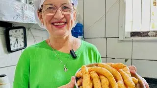 ESSE É O BOLINHO DE POLVILHO FRITO MAIS FÁCIL E CROCANTE QUE A TÉIA JÁ FEZ SEM ESTOURAR