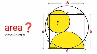 Can you Find Area of Small Circle 