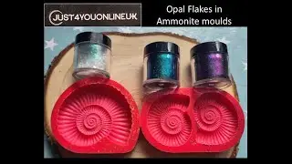 Using Just 4 You Online Opal Flakes in ammonite moulds from Red Hot Moulds