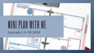 MINI HAPPY PLANNER | HORIZONTAL LAYOUT | PLAN WITH ME | SEP 14-20