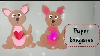 Paper Kangaroo | How to make paper Kangaroo easy | DIY paper craft Toy | Activities paper craft .