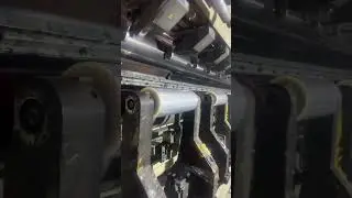 Plastic Film production final step! #bopp #plasticfilm #chinafactory #machine #film