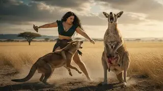 Brave Woman Saves Baby Kangaroo From Dingo | Emotional African Savanna Animal Story