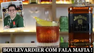 RECEITA DE BOULEVARDIER E BATE PAPO COM FALA MAFIA! #whisky #boulevardier #receitas #falamafia 🥃🧊🍊