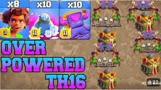 Th16 COOKIE & Root Rider Attack With bag fo Frostmites! Best Army Th16 Attack