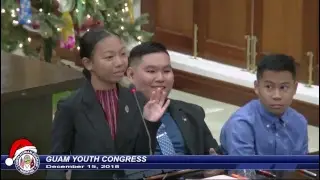 32nd Guam Youth Congress Session - December 15, 2018