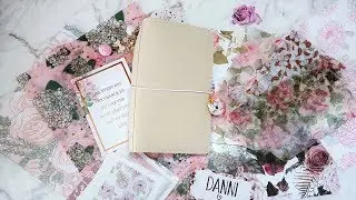 Traveler&rsquo;s Notebook Setup | Foxy Fix Boss Babe Moonlit No.4 | Spring Florals