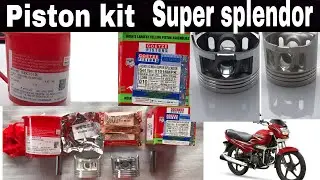Piston kit for super splendor | Goetze vs genuine #pistons #supersplendor