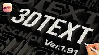 Nomad Sculpt ｜ How To Make  3D Text. & Mesh Cleanup