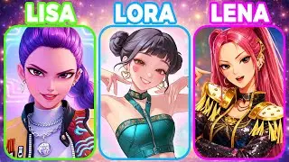 Lisa 💖 Lora 😱 or Lena 👑 (Hardest Choices) 🥰🎉#lisa #lena #lisaorlena