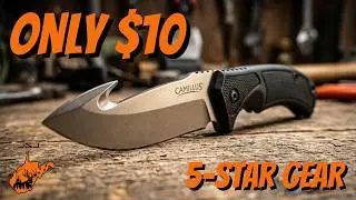 Обзор ножа-крюка Camillus Titanium Model 19149