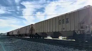 CSX 3027 Leads CSX B209-07 NB Loaded Rare Rerouted Phosphate Train Florence SC