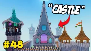 Building A Giant Castle | Minecraft Pe 1.19 Survival series In Hindi | Minecraft Castle Tutorial