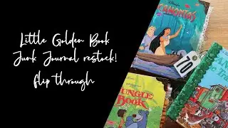 Little Golden Book Junk Journal restock - Flip Through ||THE BOHO SUITCASE