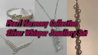 Pearl Harmony Collection#Silver Whisper Jewellery Set#hoor #jewelrymaking #dmfororder 