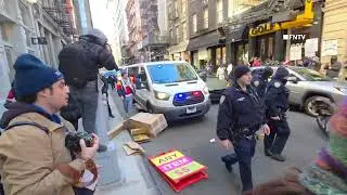 Anti-ICE Protest BLOCKS ICE Vehicles from Leaving Lower Manhattan NYC 11.29.2025
