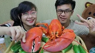 Ăn tôm hùm mừng 10k sub(Eating GIANT Lobster to celebrate 10k sub * Thank you | Mukbang | LIBI TV
