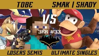 Three River Rumble #33 Losers Semis - Tobe (Fox, Steve, Greninja) vs. SMAK | Shady (Diddy) - SSBU