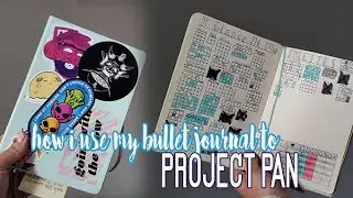 How I Track my Project Pans and No Pan Left Behind   BuJo peek through