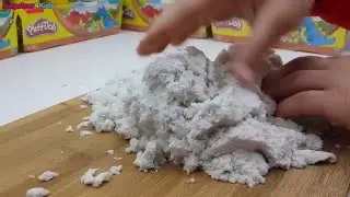 💫 Funny Play Magic Sand with Playdoh Molds - Kinetic Sand Unboxing