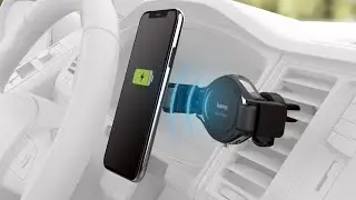 Лучшее беспроводное автомобильное зарядное устройство 2021 года [MagSafe Qi Charging Mount]