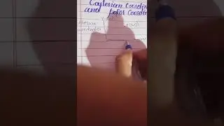 Cartesian and polar coordinates
