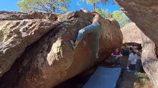 NEW. 7a+? Right of boulder 66 p.279