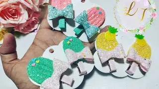 Parzinhos de Picolé com cano de strass 🎀 Dica para o dia das crianças 🎀