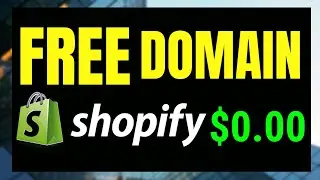 Get free domain name for Shopify store