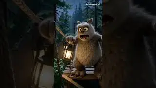 Monster vs The Shaky Bridge 🌉 | Pixar-Style Animation #shorts