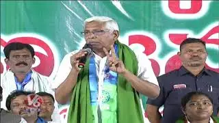Kodandaram Speech At Public Meeting Over Podu Lands Issue In Eturnagaram | V6 News