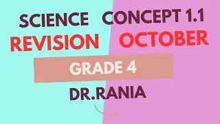 مراجعة ساينس سنة رابعة شهر اكتوبر الكونسيبت الاول ج2||Science Revision October Grade 4 Concept 1.1