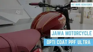 No More Scratches !  JAWA Motorcycle now protected with Opti-Coat  PPF Ultra