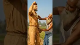 Virat Kohli | Unbelievable Wooden Sculptur #woodcarving  #woodcraft #viratkohli