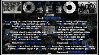 Canned Heat - Going Up The Country  [Jam Track] [Guitar Chords & Lyrics]