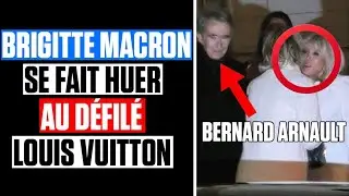 BRIGITTE MACRON HU&Eacute;E &agrave; la SORTIE du D&Eacute;FIL&Eacute; LOUIS VUITTON