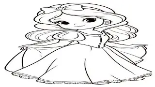 How to Draw a Cute Princess | Easy Disney Princess Drawing Tutorial | Step by Step Disney Princess