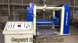 Wire cutting machine for AAC and CLC block cutting.