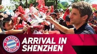 Amazing welcome as the boys arrive in Shenzhen | Audi Summer Tour 2017