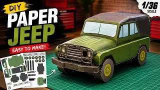 Paper Craft | How to make a PUBG jeep at home | DIY PUBG model | Homemade PUBG jeep