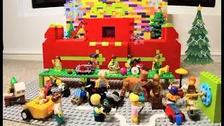 LEGO Christmas Screensaver 🎁 Amazing Gift Wrapper Machine | Holiday Ambience