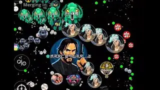 DOUBLE SPLIT 😎 (AGAR.IO MOBILE)