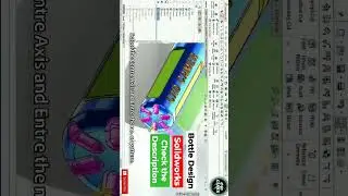 Bottle Design in Solidworks Tutorial #cad #design #shorts #ytshorts #bottle #bottledesign #mold #cam