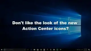 Turn off Action Center icons!