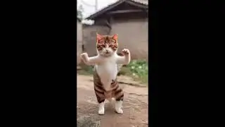 i taught my cat how to do this... #cat #dancingcat #petdance #dancingpets  #catdancer #dance #funny